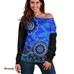 Adelaide Strikers Women Off Shoulder Sweater Cricket Indigenous Aboriginal