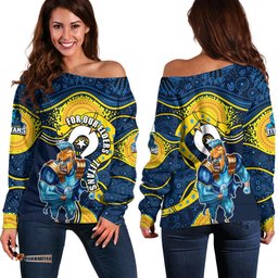 Titans Mascot NRL Off Shoulder Sweater NAIDOC