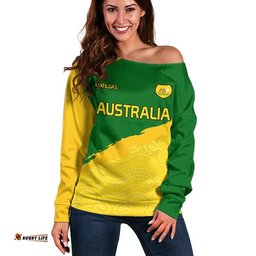 Australia Soccer Women Off Shoulder Sweater World Cup Football Matildas Female Socceroos
