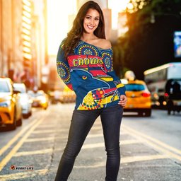 Adelaide Off Shoulder Sweater Indigenous Crows