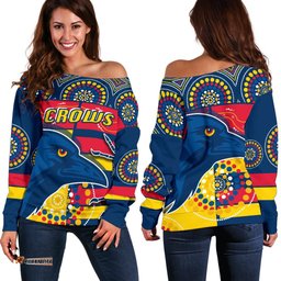 Adelaide Off Shoulder Sweater Indigenous Crows