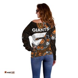 AFL GWS Giants 2012 Aboriginal Off Shoulder Sweater