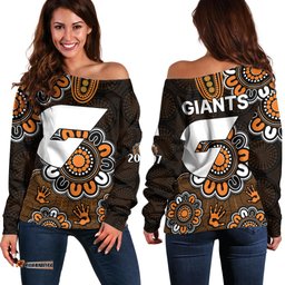 AFL GWS Giants 2012 Aboriginal Off Shoulder Sweater
