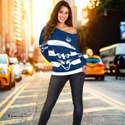 Cats Energetic Off Shoulder Sweater Indigenous