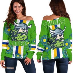 Canberra Off Shoulder Sweater Raiders Indigenous