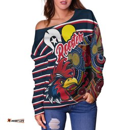 Custom Personalised Australia Roosters NAIDOC Week Off Shoulder Sweater Sport Style