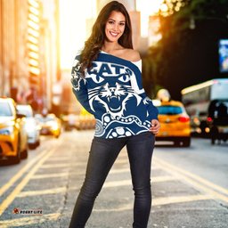 Cats Off Shoulder Sweater
