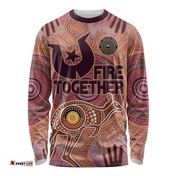 Fire Together NAIDOC 2024 Long Sleeve T-shirt Indigenous Cultural Spirit