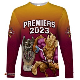 Custom NRL Broncos Premiers Long Sleeve T-shirt