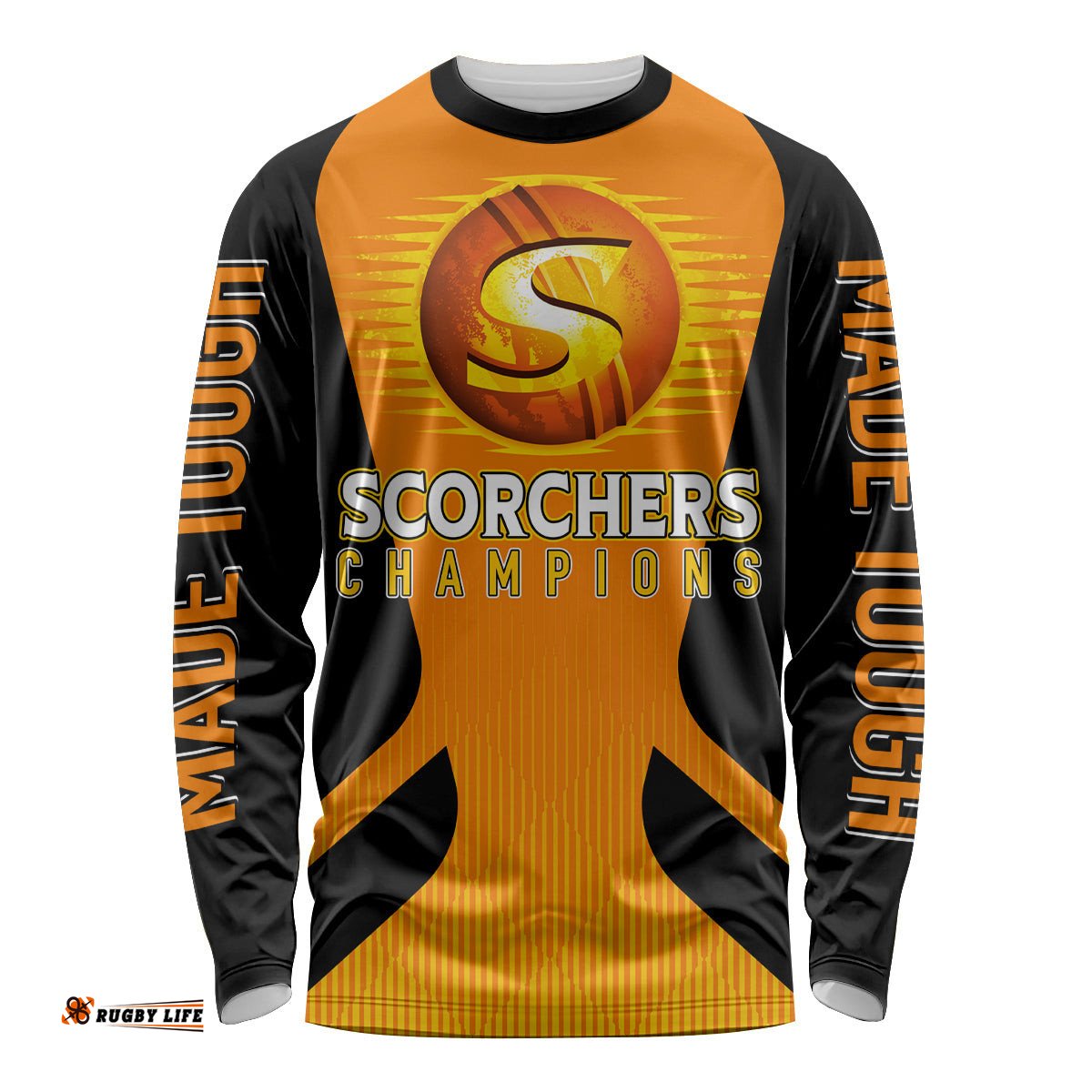 Custom Scorchers Cricket Champions Long Sleeve T-shirt Made Tough