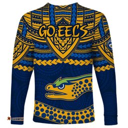 Eels Rugby Long Sleeve T-shirt Polynesian and Aboriginal