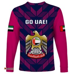 United Arab Emirates Cricket Long Sleeve T-shirt Go UAE Dynamic Version 2023
