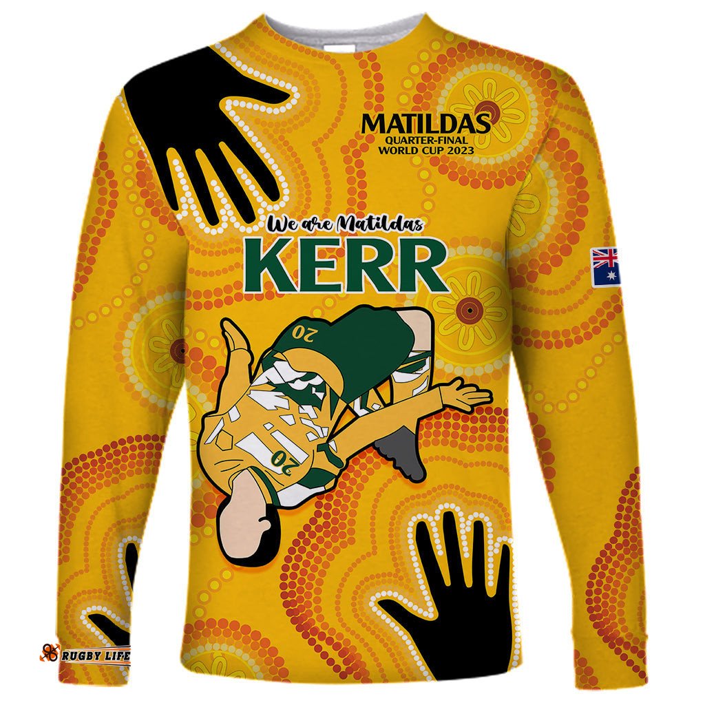 Sam Kerr Matildas Long Sleeve T-shirt Australia Soccer World Cup Quater Final