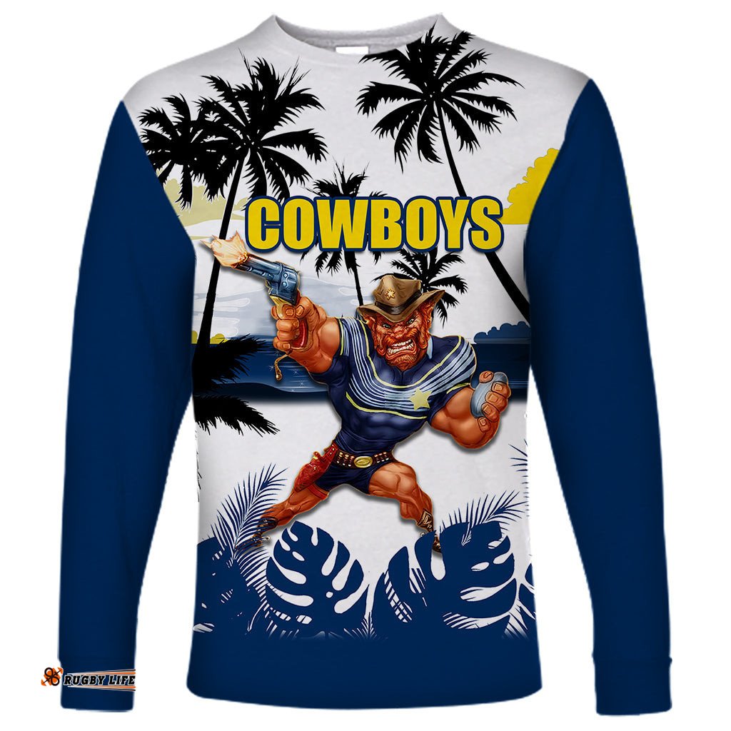 NRL Cowboys Long Sleeve T-shirt Summer Style