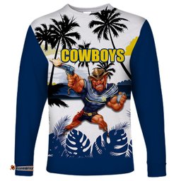 NRL Cowboys Long Sleeve T-shirt Summer Style