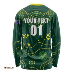 Australia 2024 Rugby Long Sleeve T-shirt Go Wallabies
