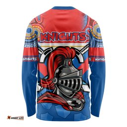 NRL Knight Long Sleeve T-shirt Proud Newcastle Aboriginal
