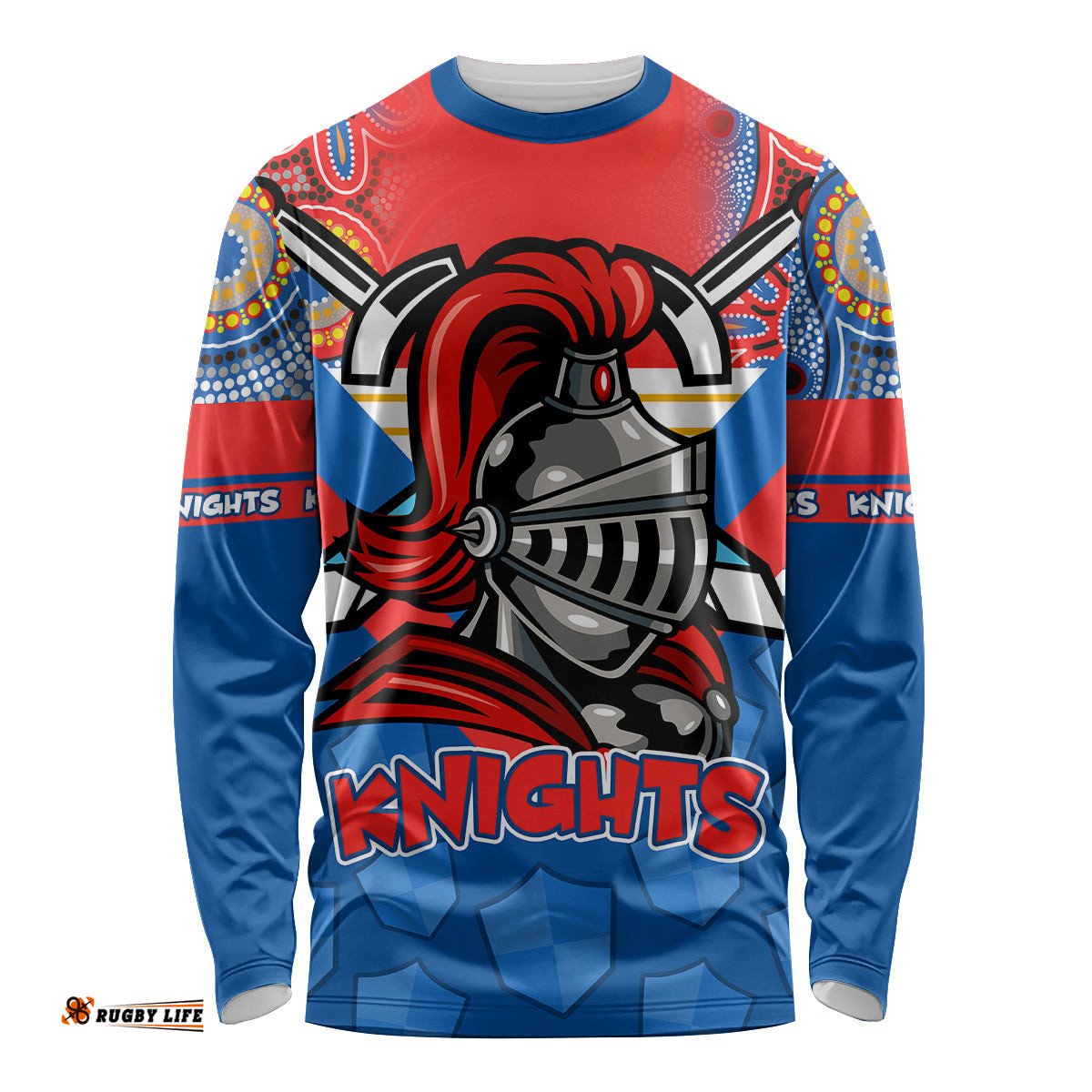 NRL Knight Long Sleeve T-shirt Proud Newcastle Aboriginal