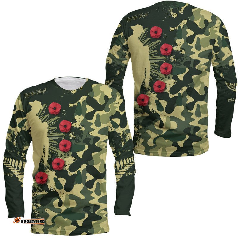 Aotearoa ANZAC Camouflage Long Sleeve T-shirt 06