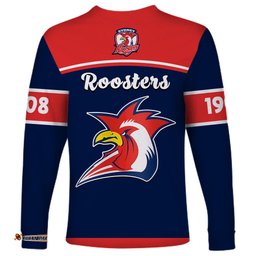 Roosters Rugby Long Sleeve T-shirt Tricolours 1908 Sporty Version