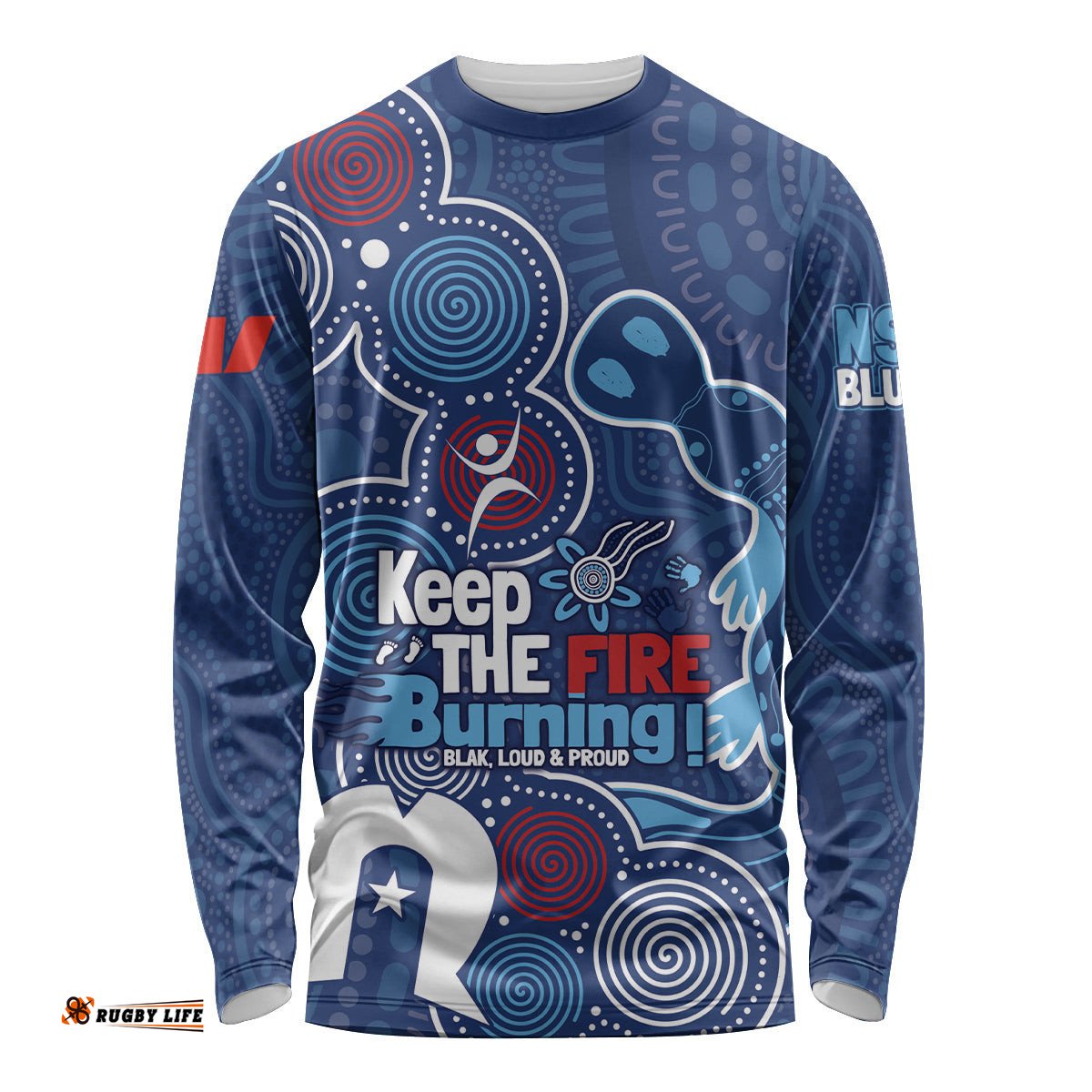 NAIDOC Week Long Sleeve T-shirt NSW Blues Platypus
