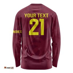 Custom West Indies Cricket Long Sleeve T-shirt Go Windies Sporty Version