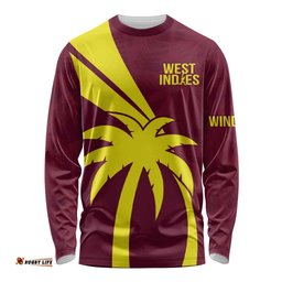 Custom West Indies Cricket Long Sleeve T-shirt Go Windies Sporty Version
