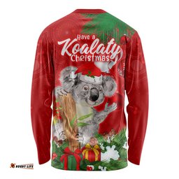Koala Lover Long Sleeve T-shirt Australia Merry Christmas Aboriginal