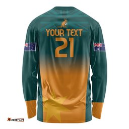 Custom Wallaroos Womens Rugby Long Sleeve T-shirt Sporty Style