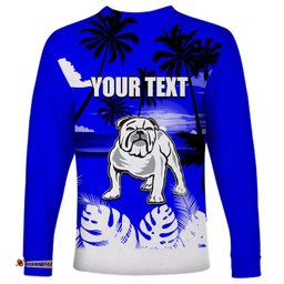 NRL Bulldogs Long Sleeve T-shirt Summer Style