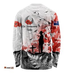 Kei Wareware Tatou New Zealand ANZAC Day Long Sleeve T-shirt Lest We Forget