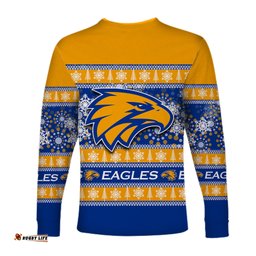 West Coast Eagles Long Sleeve T-shirt Christmas Style