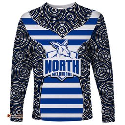AFL North Long Sleeve T-shirt Mix Dot Aboriginal