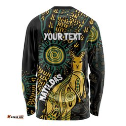 Australia Matildas Indigenous Long Sleeve T-shirt NAIDOC 2024 Keep The Fire Burning