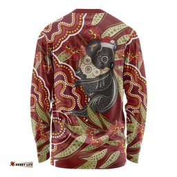 Australia Santa Koala Long Sleeve T-shirt Aboriginal Style