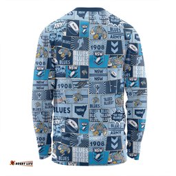 New South Wales Cockroaches Long Sleeve T-shirt - Team Of Us Die Hard Fan Supporters Comic Style Long Sleeve T-shirt