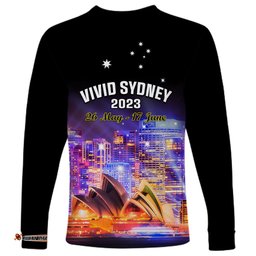 Australia Vivid Sydney Long Sleeve T-shirt Aussie Proud Sydney Opera House