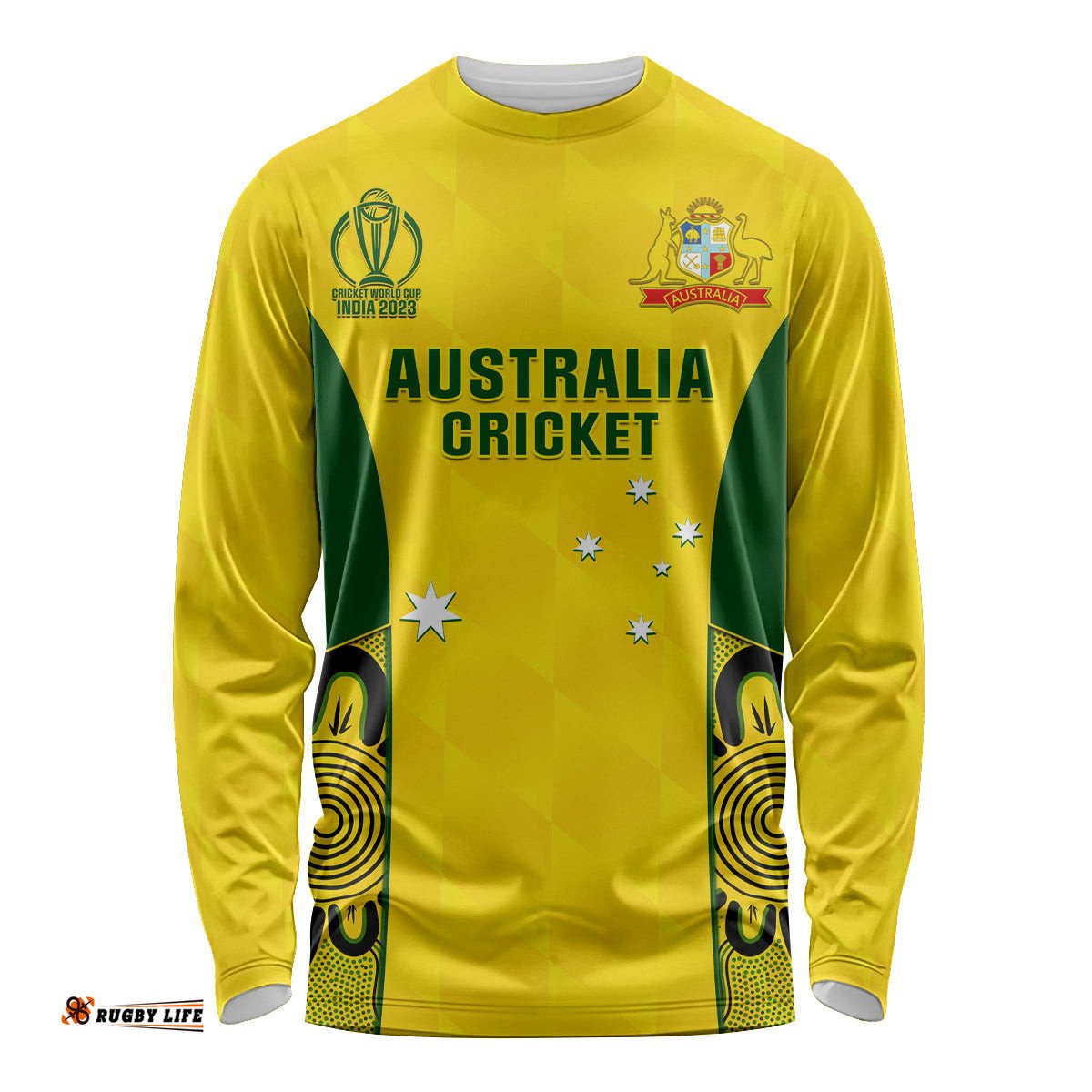 Australia Cricket Long Sleeve T-shirt World Cup Go Champions Indigenous
