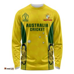 Australia Cricket Long Sleeve T-shirt World Cup Go Champions Indigenous