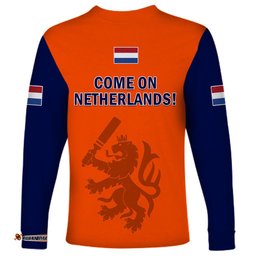 Netherlands Cricket Long Sleeve T-shirt Dynamic Version 2023