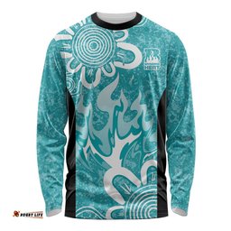 Brisbane Heat Custom Long Sleeve T-shirt Minimalism Aboriginal