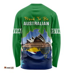 Australia Day Long Sleeve T-shirt 2024 Proud To Be Australian National Color
