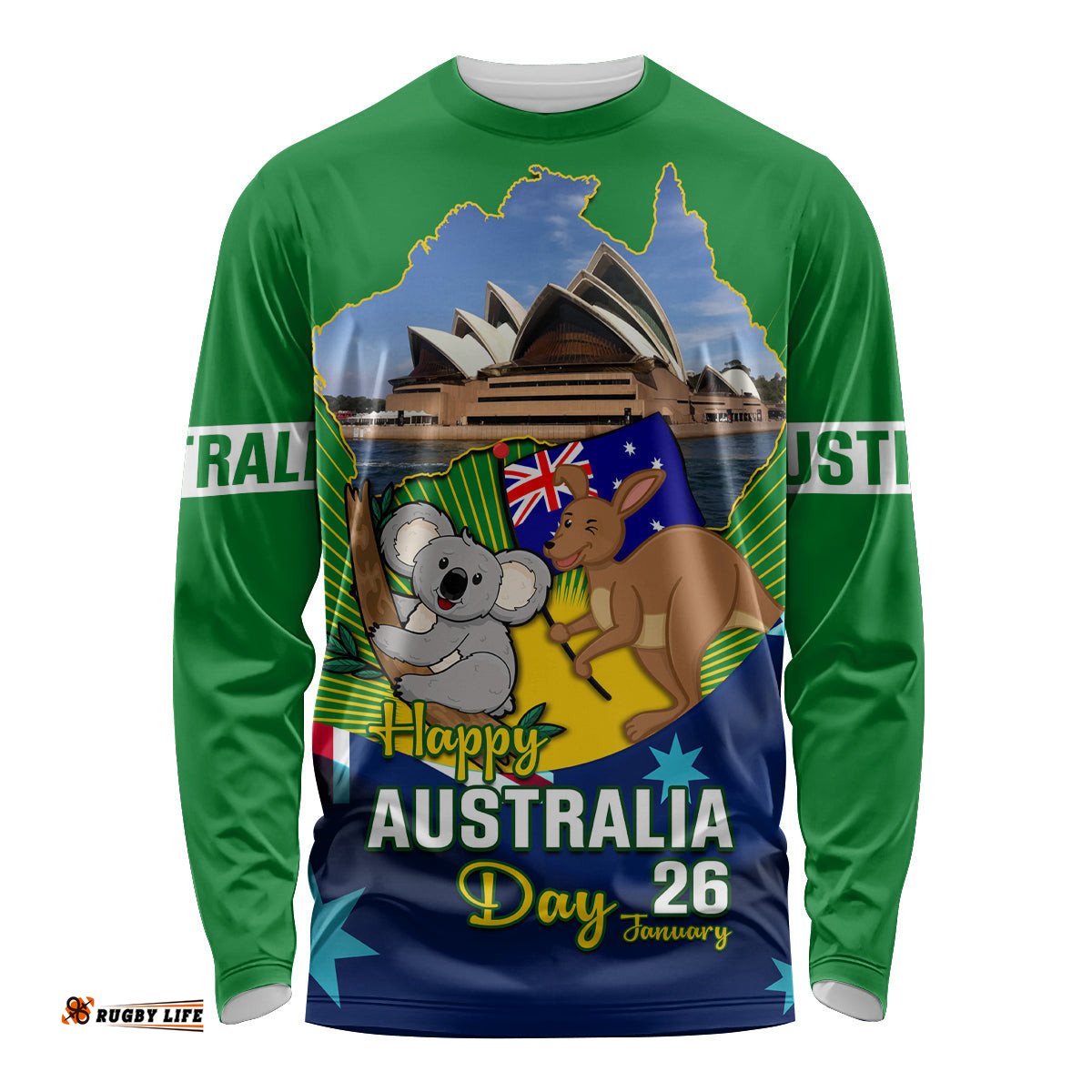 Australia Day Long Sleeve T-shirt 2024 Proud To Be Australian National Color