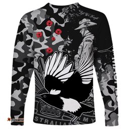 AFL ANZAC Magpies Long Sleeve T-shirt Camouflage