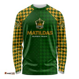 Personalised Australia Soccer Matildas Long Sleeve T-shirt Super Team