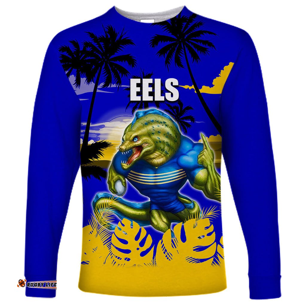 NRL Eels Long Sleeve T-shirt Summer Style