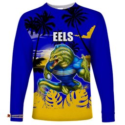 NRL Eels Long Sleeve T-shirt Summer Style