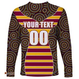 NRL Boncos Long Sleeve T-shirt Mix Dot Aboriginal