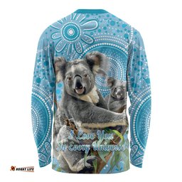 Australia Mothers Day Long Sleeve T-shirt I Love You Every Universe Aboriginal Art