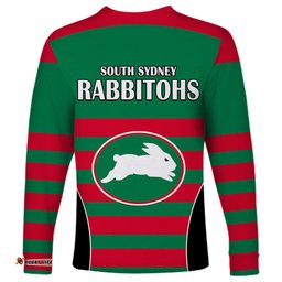 NRL Rabbitohs Rugby Long Sleeve T-shirt Simple Style 2023